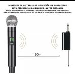 MICROFONO X2 INALAMBRICO NEGROS M-32007
