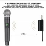 MICROFONO X2 INALAMBRICO NEGROS M-32007