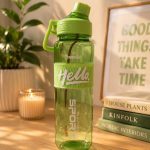 BOTELLA DE PLASTICO 1000ML G274-01 (VERDE CLARO )