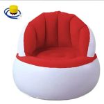 SOFA SILLON PUFF ALMEJA INFLABLE ROJO CON INFLADOR