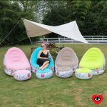 SILLON INFLABLE GRAFITICON REPOSA PIES ROSA