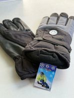 GUANTE SKI TERMICO IMPERMEABLE HOMBRE GRIS Y NEGRO - Imagen 2