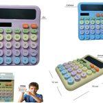 CALCULADORA KAWAII 12 DIGITOS ROSA