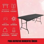 MESA PLEGABLE DE CAMPING  COLOR NEGRO NH--MIN - Imagen 3
