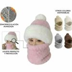 GORRO DE INVIERNO DE MUJER HT-25132 BLANCO