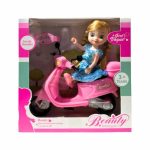 MUÑECA BEAUTY C7SCOOTER ROSA LC56190