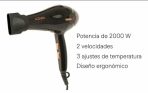 SECADOR DE PELO 2300W HS-3618 NV-7215 N NEGRO, ROSA Y VERDE - Imagen 4