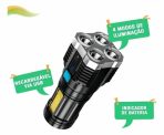 LINTERNA 4 LED RECARGABLE L-19