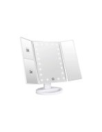 ESPEJO TRIPLE MAQUILLAJE AITECH CON LUZ LED CARGA USB AIEM010101B