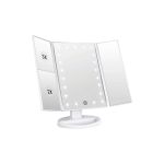 ESPEJO TRIPLE MAQUILLAJE AITECH CON LUZ LED CARGA USB AIEM010101B