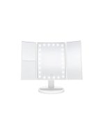 ESPEJO TRIPLE MAQUILLAJE AITECH CON LUZ LED CARGA USB AIEM010101B - Imagen 3