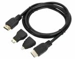 CABLE HDMI 1.5M 3 E 1 ADAPTADORES MINI HDMI Y MICRO  EC100396 - Imagen 2