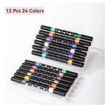 MARCADOR BRILLO 12PCS 24 COLOR MA-GLI1 KM-61281