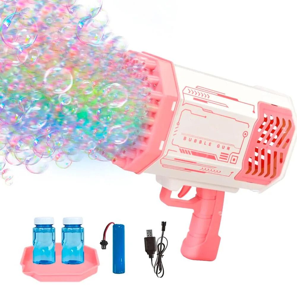 BURBUJERO BAZOOKA GRANE BBJ-1 ROSA Y BLANCO BURBUJERO BAZOOKA GRANE BBJ-1 ROSA Y BLANCO - Imagen 1