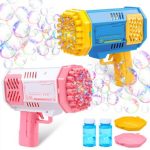 BURBUJERO BAZOOKA GRANDE BBJ-1  AMARILLO Y CELESTE