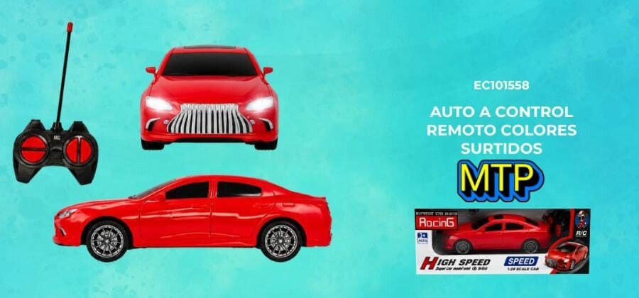 AUTO A CONTROL REMOTO COLORES SURTIDOS EC101558 AUTO A CONTROL REMOTO COLORES SURTIDOS EC101558 - Imagen 1