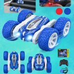 AUTO DE ACROBACIA A CONTROL REMOTO CON ROTACION 360 RECARGABLE Y RGB  EC101245
