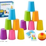 JUEGO DE MESA VASOS APILABLES   MELECH-681