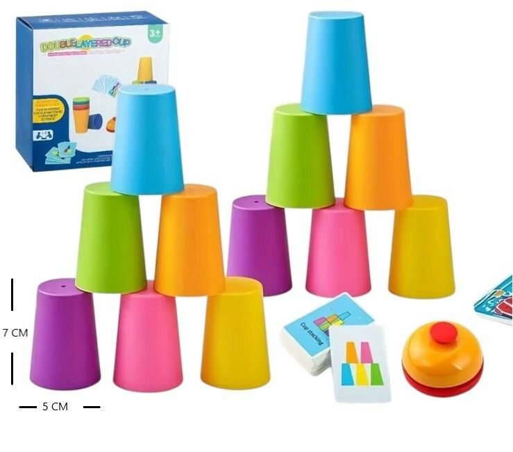 JUEGO DE MESA VASOS APILABLES MELECH-681 JUEGO DE MESA VASOS APILABLES MELECH-681 - Imagen 1