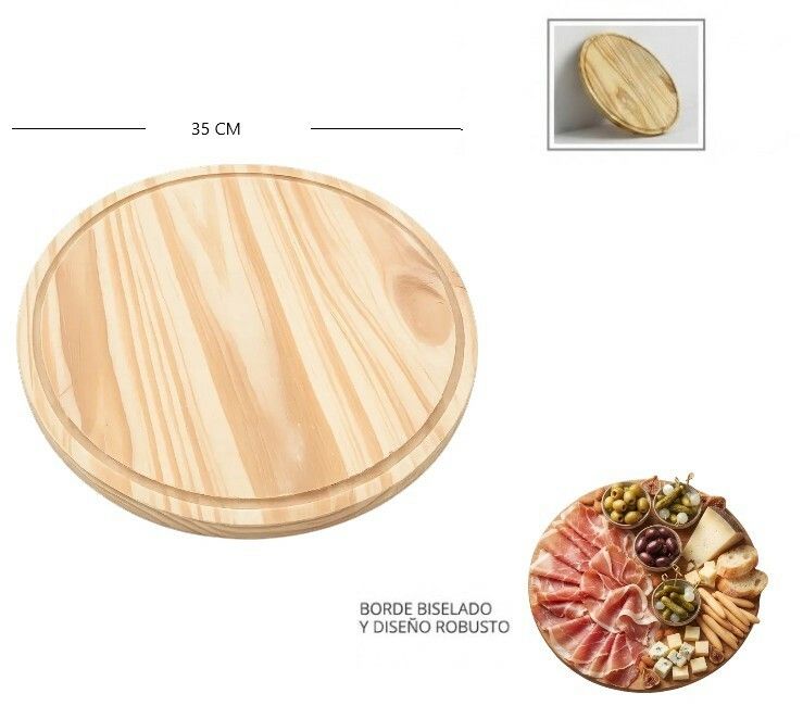 TABLA DE MADERA 35 CM PIZZERA MELECH-678 TABLA DE MADERA 35 CM PIZZERA MELECH-678 - Imagen 1