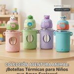 BOTELLA INFANTIL TERMICA DINOSAURIO VERDE