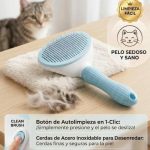 CEPILLO SACA NUDOS DOBLE MELECH-676 CELESTE