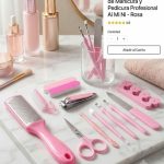 SET MANICURA 11PCS MELECH-702 COLOR ROSA