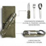 SET DE CUBIERTOS DE CAMPING PLEGABLES MELECH-695
