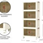 ESTANTE PLEGABLE DE 4 NIVELES 112X55CM PF6004