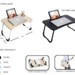 MESA PLEGABLE PARA CAMA MELECH-642 NEGRO