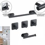KIT X5 ACCESORIOS PARA BAÑO AUTOADESIVO MELECH -632