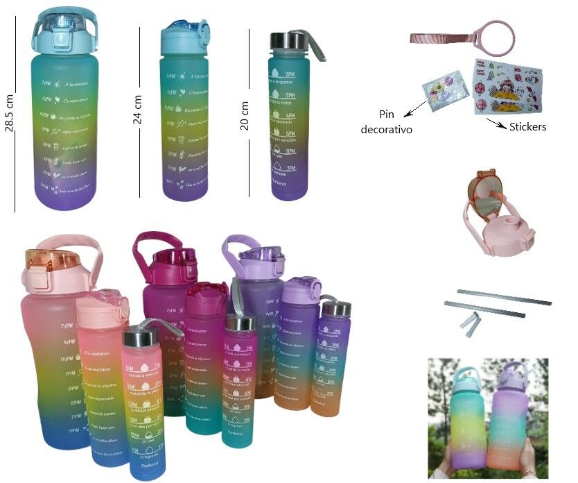 BOTELLA MOTIVACIONAL X3 BT-21-25 BOTELLA MOTIVACIONAL X3 BT-21-25 - Imagen 1