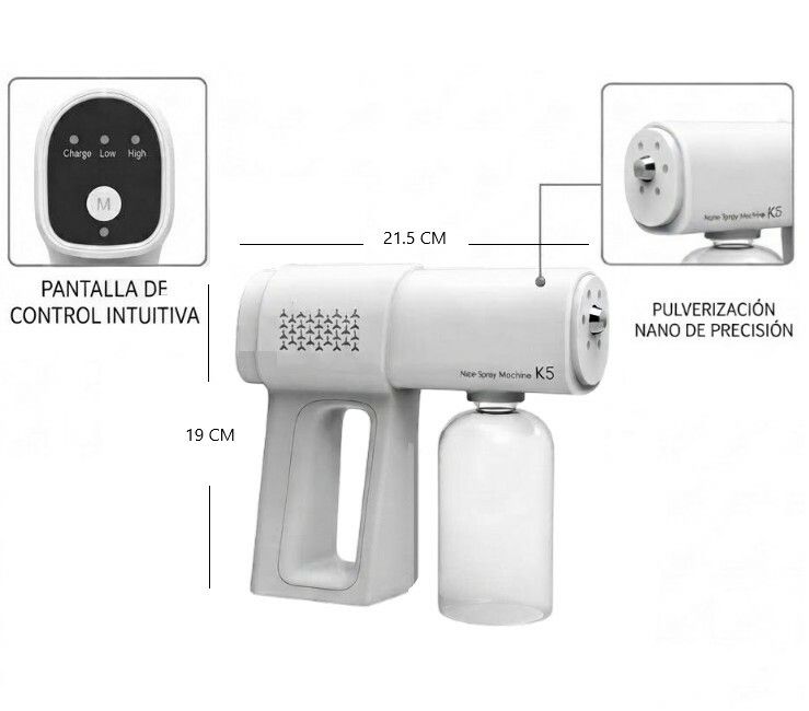 PISTOLA ATOMIZADORA NANO SPARY K5 PRO PISTOLA ATOMIZADORA NANO SPARY K5 PRO - Imagen 1