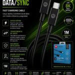 CABLE MOTOROLA TIPO C A TIPO C  CARGA RAPIDA (CAJA CELESTE )CMCAC