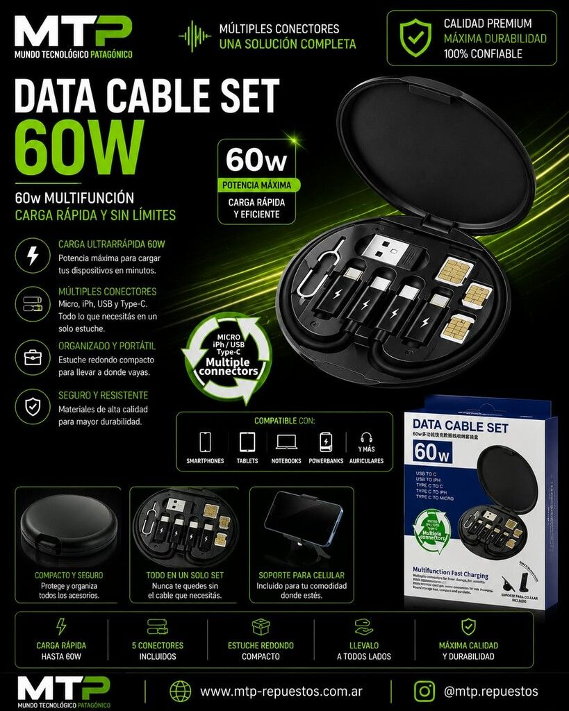 SET DE CABLE Y ADAPTADORES P299T SET DE CABLE Y ADAPTADORES P299T - Imagen 1
