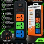 ALARGUE 3 TOMAS + 2USB+1 TIPO C (623U)