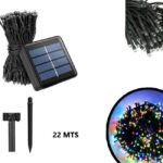GUIRLANDA ESTACA SOLAR MULTICOLOR 22MTS MELECH-730