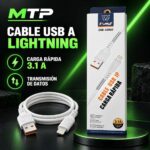 CABLE LIGHTNING DATOS REFORZADO 3.1A (CAB-43003)