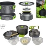 JUEGO OLLAS DE ALUMINIO PARA CAMPING 12PCS