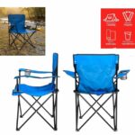 SILLA DIRECTOR PLEGABLE AZUL BE-71