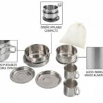 SET OLLAS DE ACERO 8PCS CAMPING