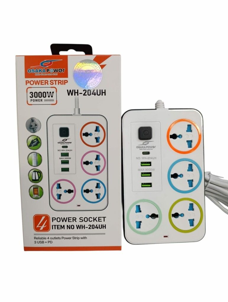 ALARGUE ZAPATILLA 4 TOMAS + 3 USB + 1 TIPO C (204) ALARGUE ZAPATILLA 4 TOMAS + 3 USB + 1 TIPO C (204) - Imagen 1