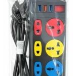 ZAPATILLA ALARGUE  8 TOMAS + 2 USB + 1 TIPO C 2 MTS (LT25AL18)