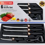 SET CUCHILLOS C/HACHA JC-C02BLA JC-C2MCLA