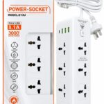 ZAPATILLA 6 ENCHUFE + 3USB + TIPO C 3.1 EC-03