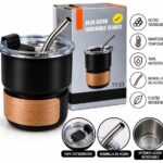 VASO TERMICO C/BOMBILLA 200ML TT03 NEGRO