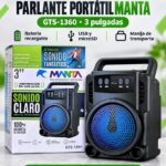 PARLANTE BT 3'' MANTA (GTS1360)