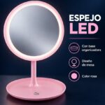 ACC0028 ESPEJO LED USB REGULABLE ROSA ESP-4205